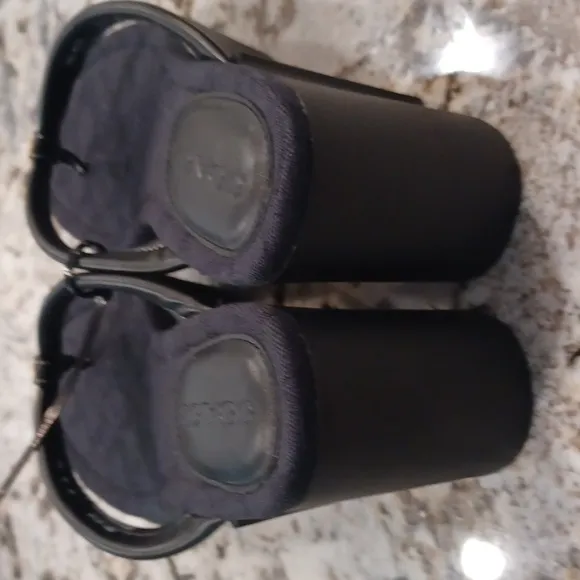 Coach Franki Platform Wedge Flip Flops Black Size 10 NWOB