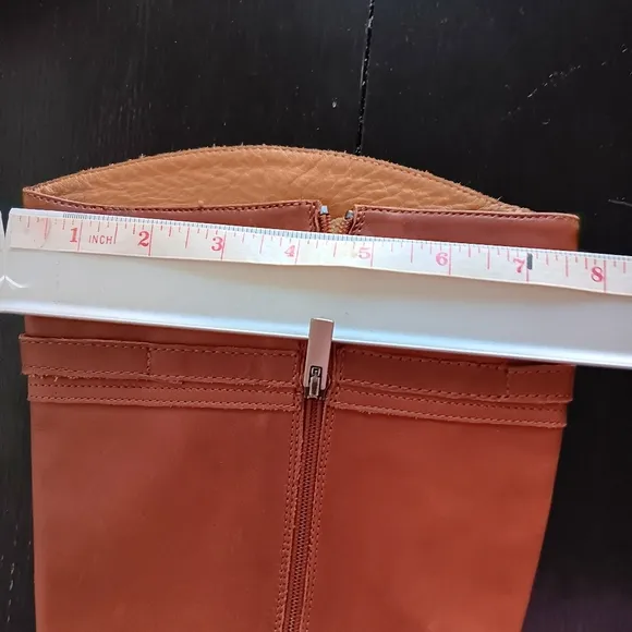COACH Georgie Tall Riding Boots SZ 8.5B. Leather Brown
