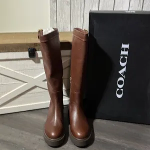 Coach Lili Leather Tall Boots