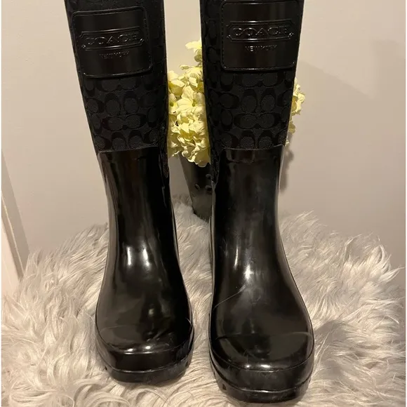 Coach Rain boots NWOT