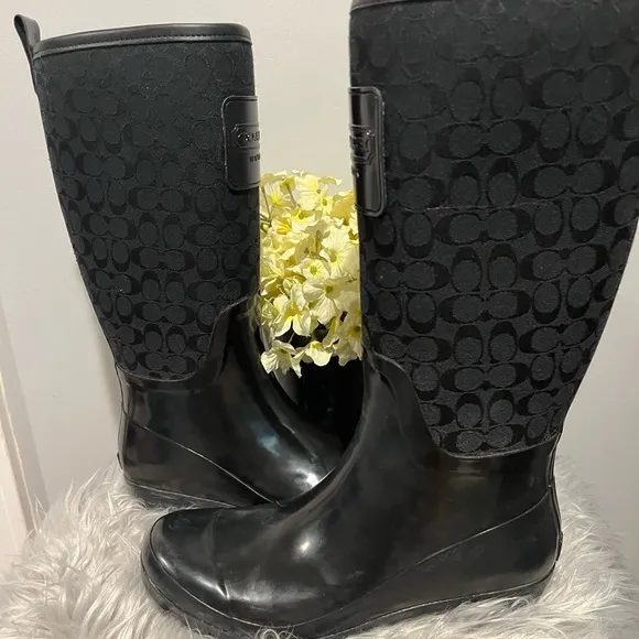 Coach Rain boots NWOT