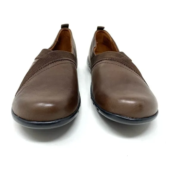 Cobb Hill Penfield Envelope Brown Leather Slip On Shoes CI9278