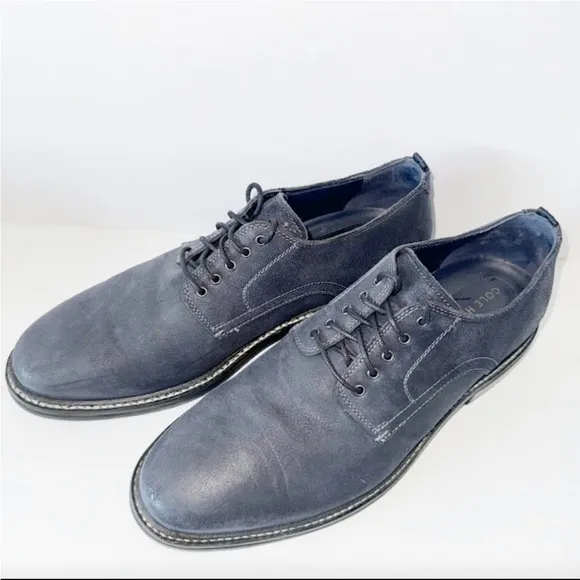 Cole Haan Frankland Navy Nubuck Oxford Men’s Size 11M Dress Shoes C31409