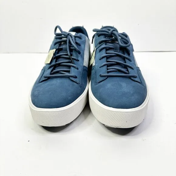 Cole Haan Golf Shoes Men 11 Blue Suede Canvas GrandPro Crew Water Resistant NEW
