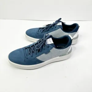 Cole Haan Golf Shoes Men 11 Blue Suede Canvas GrandPro Crew Water Resistant NEW