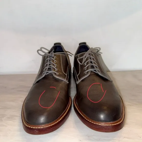 Cole Haan Grand.0S #C25106 Leather Nubuck Lace Up Shoes Size 11M Gray