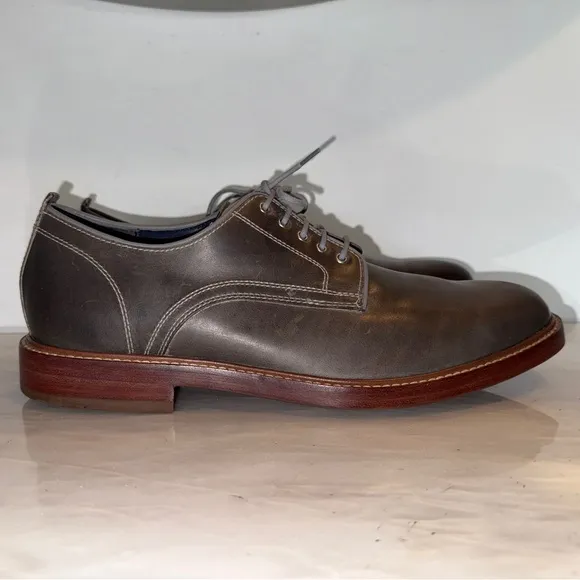 Cole Haan Grand.0S #C25106 Leather Nubuck Lace Up Shoes Size 11M Gray