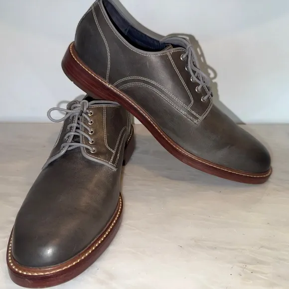 Cole Haan Grand.0S #C25106 Leather Nubuck Lace Up Shoes Size 11M Gray