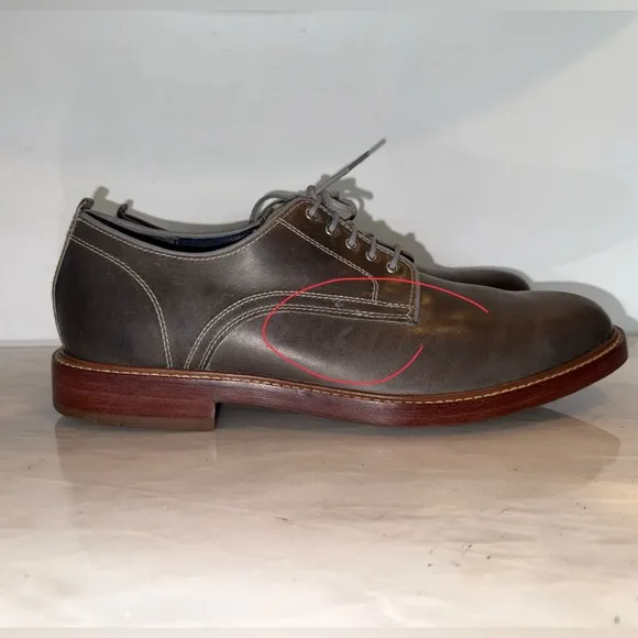 Cole Haan Grand.0S #C25106 Leather Nubuck Lace Up Shoes Size 11M Gray