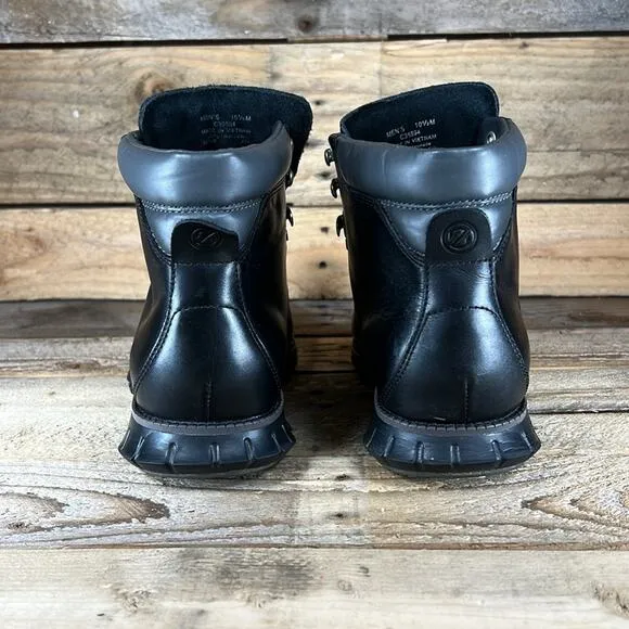 Cole Haan Men's Zerogrand Hiker Boot Water-Resistant - Black Leather - 10.5