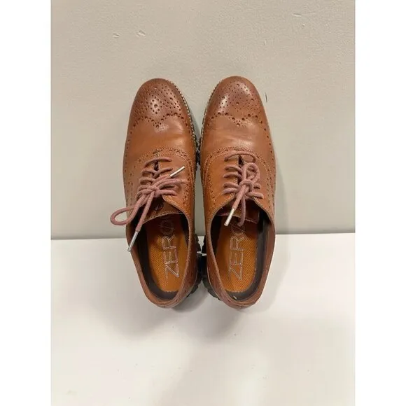 Cole Haan Men's ZEROGRAND Wingtip Oxford Brown C29411 Size 8.5