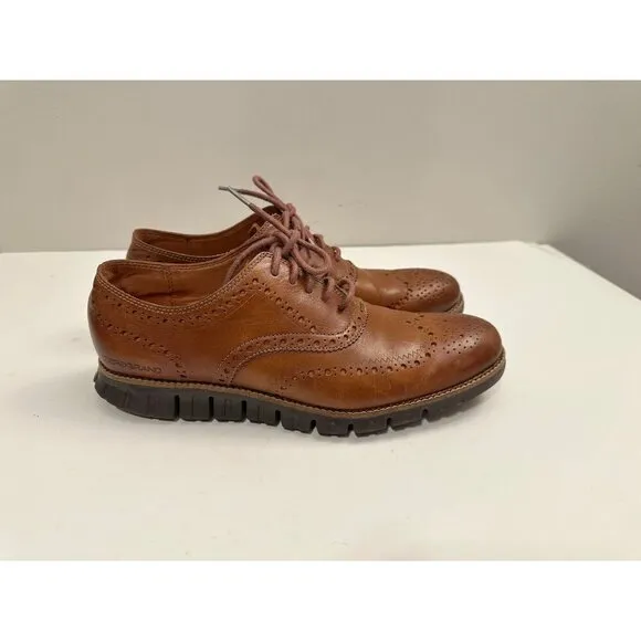 Cole Haan Men's ZEROGRAND Wingtip Oxford Brown C29411 Size 8.5