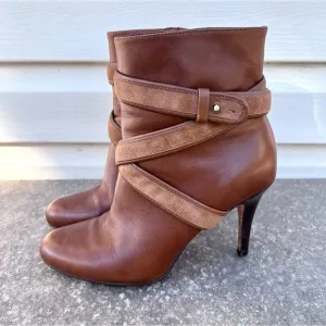 Cole Haan Nike Air Talia Strappy Leather Belt Ankle Boots