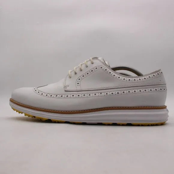 Cole Haan Original Grand 360 Men's Size 13 M Waterproof White Leather Golf Shoes