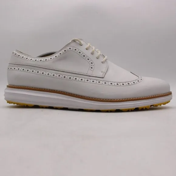 Cole Haan Original Grand 360 Men's Size 13 M Waterproof White Leather Golf Shoes