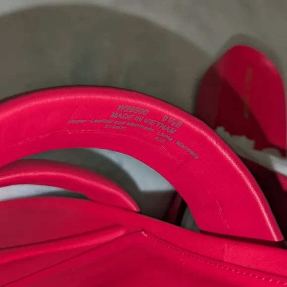 Cole Haan Women's Mojave Double Band Slip On Slide Sandals Hot Pink Size 9.5