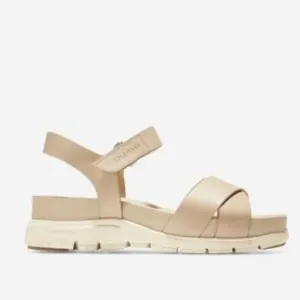 Cole Haan Zero Grand comfort criss cross sand leather sandals Sz 10 1/2