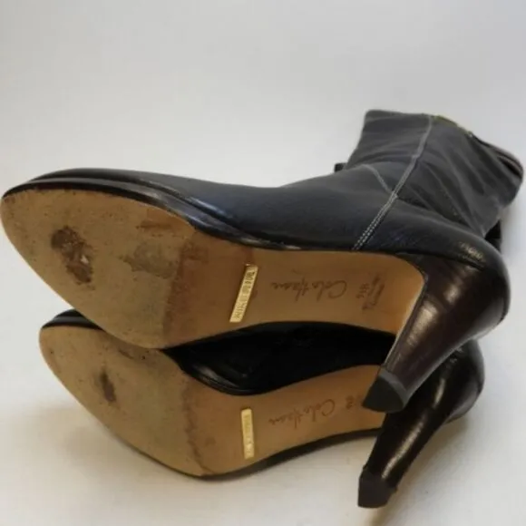 Cole Haan Air SIERRA Black &amp; Brown Leather Boots