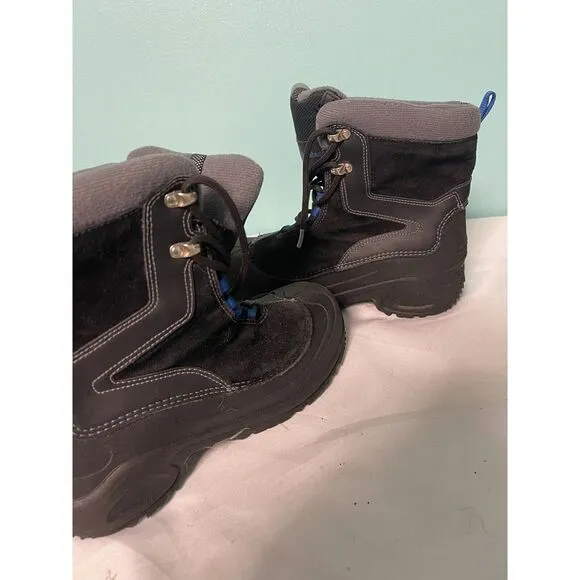 Columbia Youth Boys Size‎ 5 Bugaboot Plus Winter Boots Black Thermal Comfort