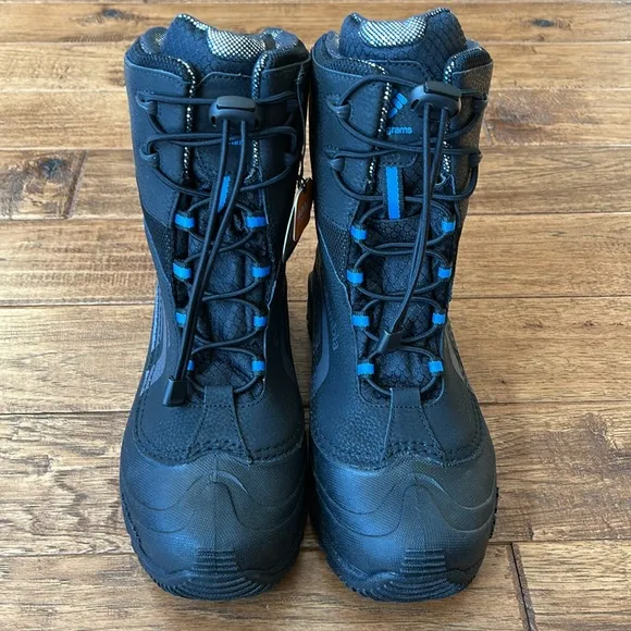 Columbia Youth Bugaboot Plus IV Omni-Heat Snow Boots Black Size 7 New In Box