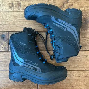 Columbia Youth Bugaboot Plus IV Omni-Heat Snow Boots Black Size 7 New In Box