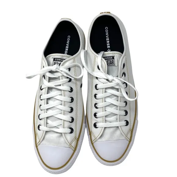 Converse Ctas Low Skate White Canvas For Men Sneakers Casual Custom 168958C-WWWG