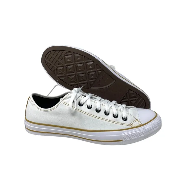 Converse Ctas Low Skate White Canvas For Men Sneakers Casual Custom 168958C-WWWG