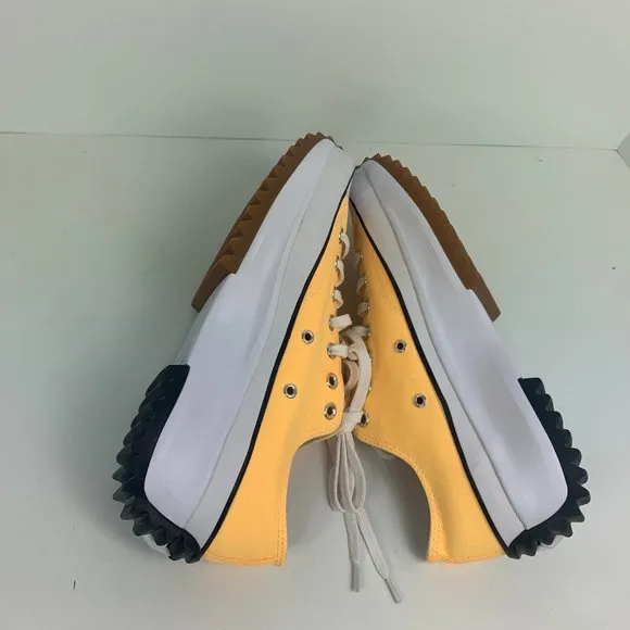 Converse Run Star Hike Low Top Platform Yellow White Mens Shoes 170778C Size