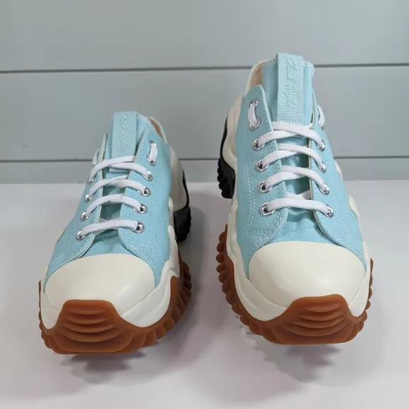 Converse Run Star Motion Low Water Droplets Green Blue Platform shoes Women's 12