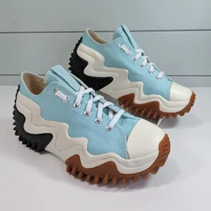 Converse Run Star Motion Low Water Droplets Green Blue Platform shoes Women's 12