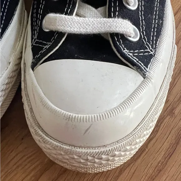 CONVERSE X PLAY COMMES DES GARÇONS CHUCK 70 HIGH TOPS, SIZE 8.5 M/10.5 W.