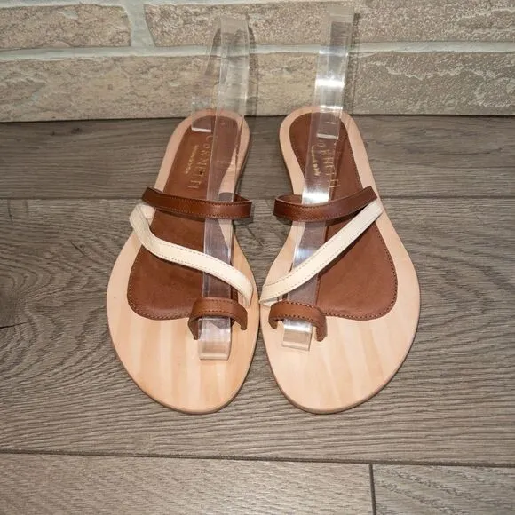 CoRNETTI Real Leather Two Tone Sandals Size 40/10