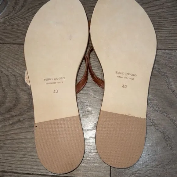 CoRNETTI Real Leather Two Tone Sandals Size 40/10