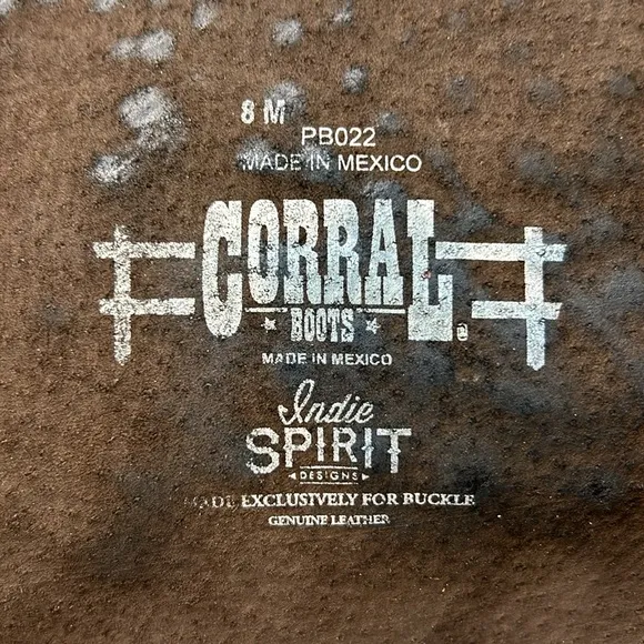 Corral Boots Indie Spirit Womens Riding Brown Tan Leather Studded Full Zip Boots