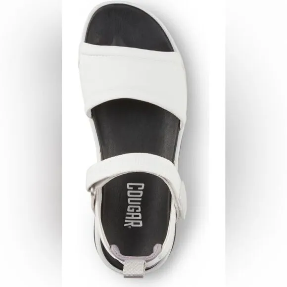 Cougar premium leather upper and lining water repellent contoured footbed sandal
