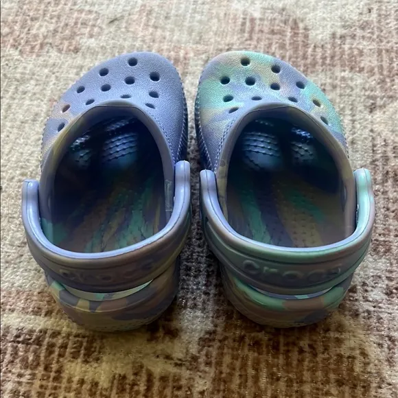 CROCS Blue Marble Water Shoes with Ventilation and Comfort