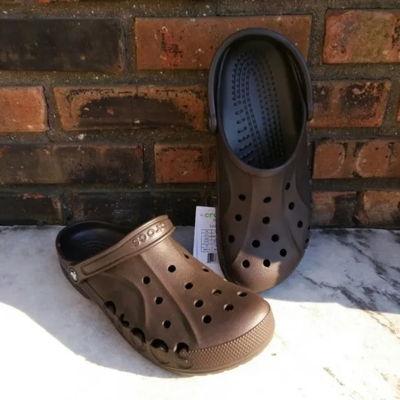 Crocs Brown Sandal Waterproof Clogs NEW Unisex Shoes