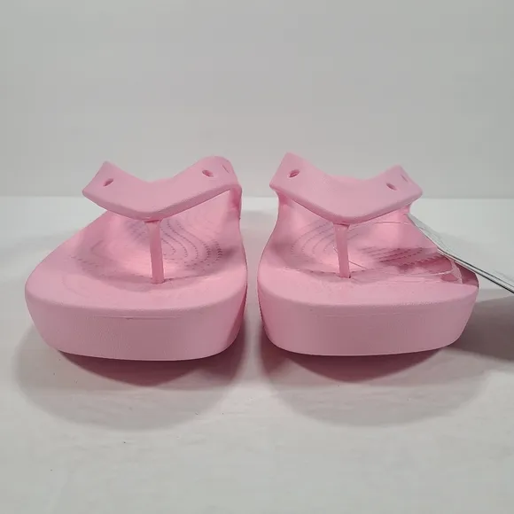 Crocs Classic Platform Flip Flops Flamingo Pink Women Size 9