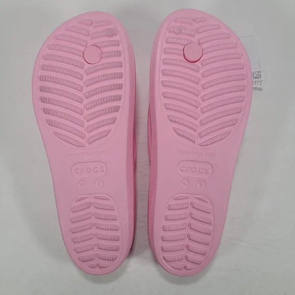 Crocs Classic Platform Flip Flops Flamingo Pink Women Size 9