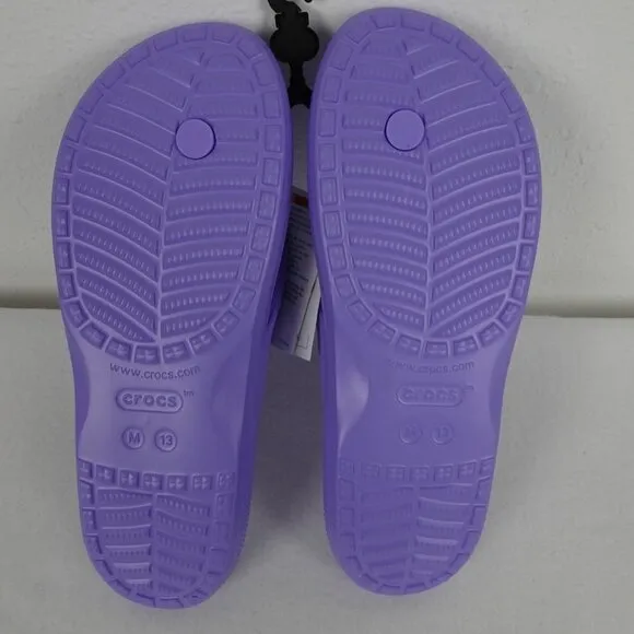 Crocs Flip Flops Men's Size 13 US Purple Sandals Thongs