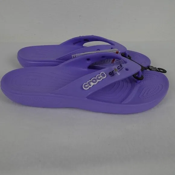 Crocs Flip Flops Men's Size 13 US Purple Sandals Thongs