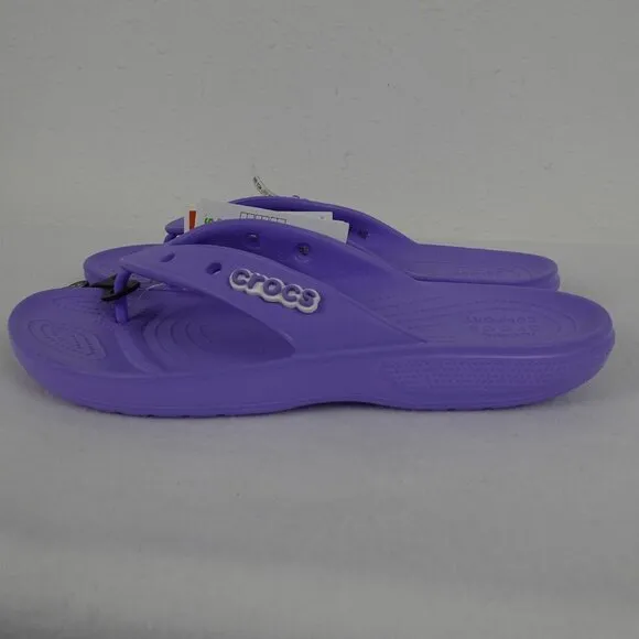 Crocs Flip Flops Men's Size 13 US Purple Sandals Thongs