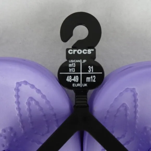 Crocs Flip Flops Men's Size 13 US Purple Sandals Thongs