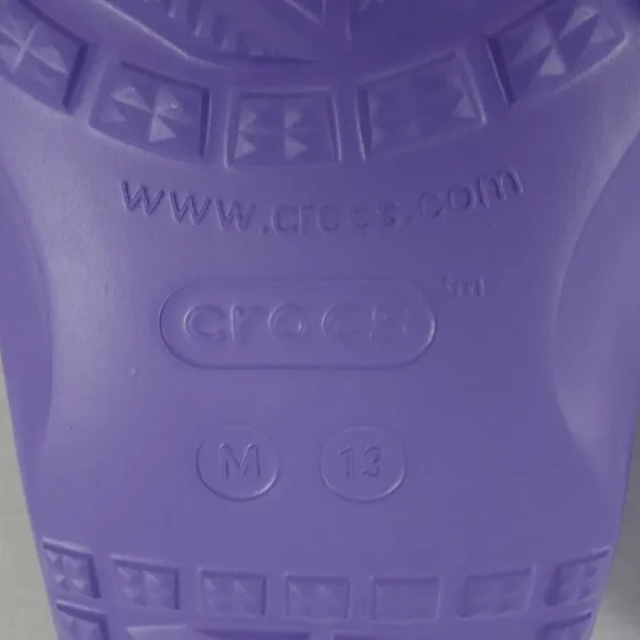 Crocs Flip Flops Men's Size 13 US Purple Sandals Thongs