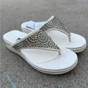 Crocs Monterey Diamante Flip-Flops Sandals new summer spring size 10