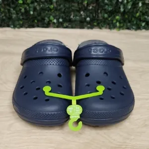 CROCS Navy Blue Water Shoes with Breathable Design and Heel Strap