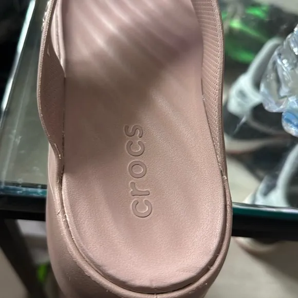 CROCS Tan Sandals with Contoured Comfort