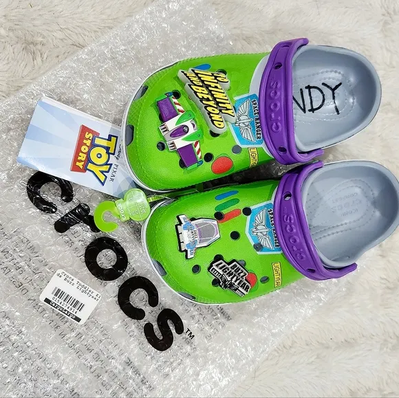 Crocs Toddler Kids Buzz Lightyear Toy Story Clogs Comfort Shoes Sandals Size C13