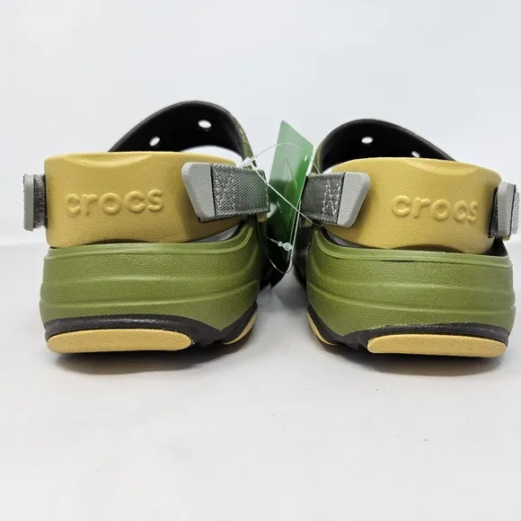 Crocs Unisex Sandels M-11 W-9 Camouflage All Terrain Summit Adj Straps Comfort