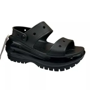 Crocs Women's Mega Crush Sandal Size 8 Black Chunky Platform Water Resistant